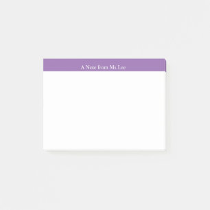 Post-it® Notes d'information pourpres faites sur commande