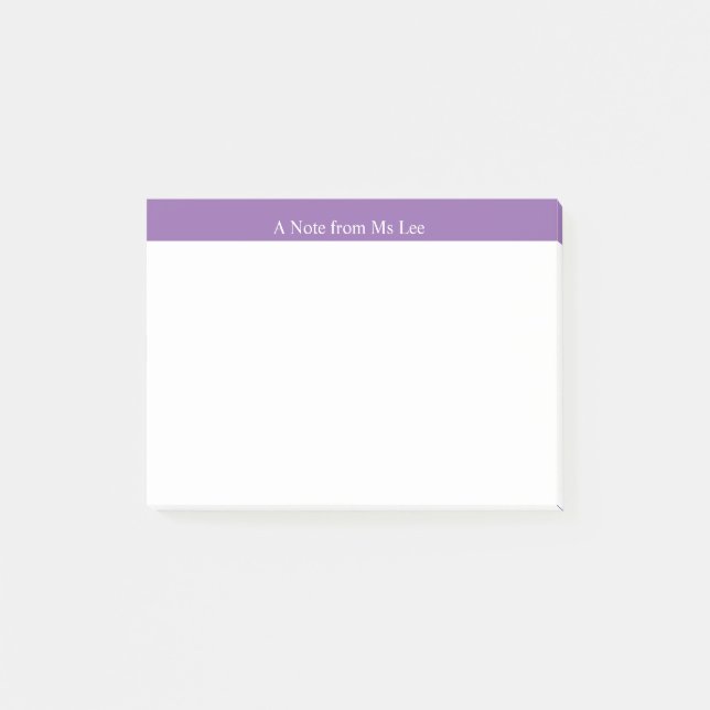 Post-it® Notes d'information pourpres faites sur commande (Devant)