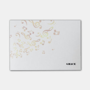 Post-it® Notes d'or de musique
