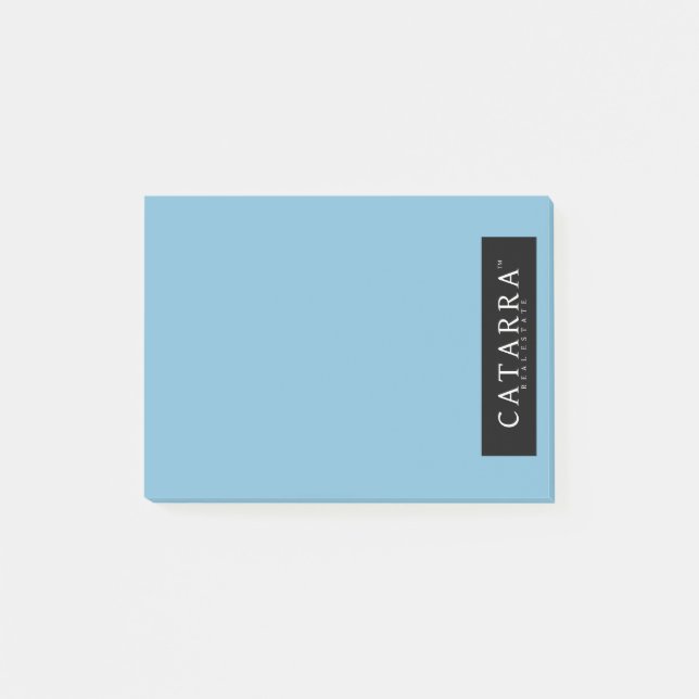 Post-it® Notes - droite noire de logo (Devant)