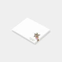 Post-it® Notes Drôles Girafe Ludique - Texte Perso