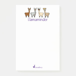 Post-it® Notes du billet Cute Llama Post-It
