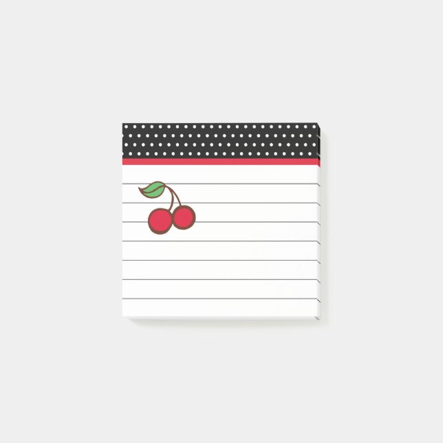 Post-it® Notes du Bloc-notes Retro Cherry (Devant)