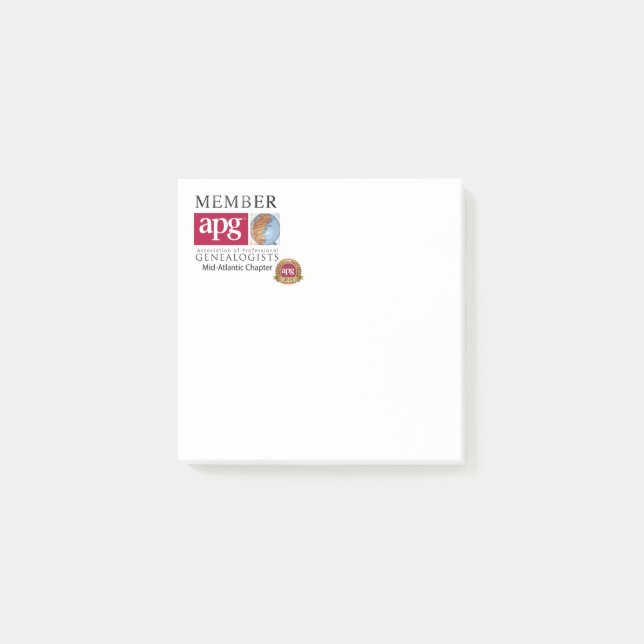 Post-it® Notes du centre de l'Atlantique (Devant)