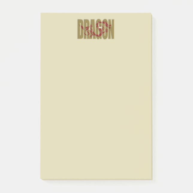 Post-it® notes du dragon post-it (Devant)