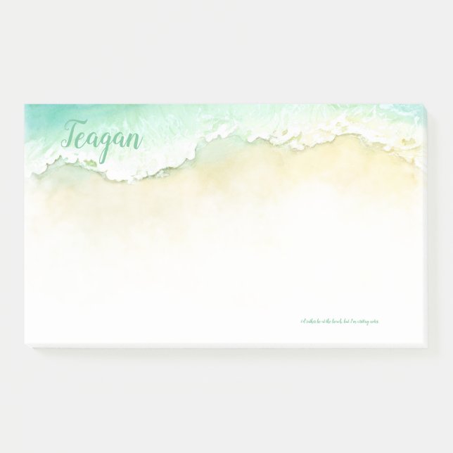 Post-it® Notes du Gulfshore des eaux d'émeraude (Devant)