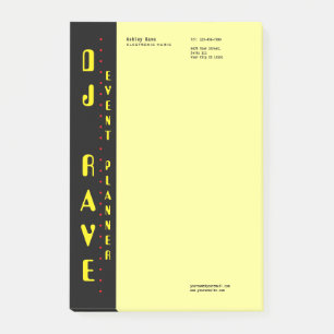Post-it® Notes du planificateur d'événements DJ