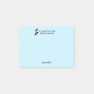 Post-it® Notes du professeur de musique ajouter le nom du t
