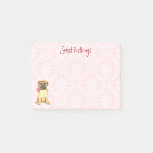 Post-it® Notes du Rose Valentine Bullmastiff Post-it