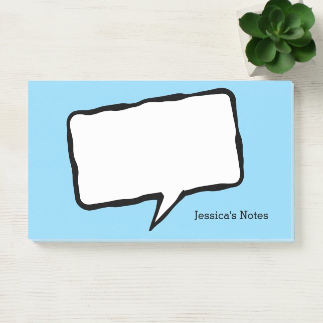 Post-it® notes en forme de bulle de parole personn (Bureau)