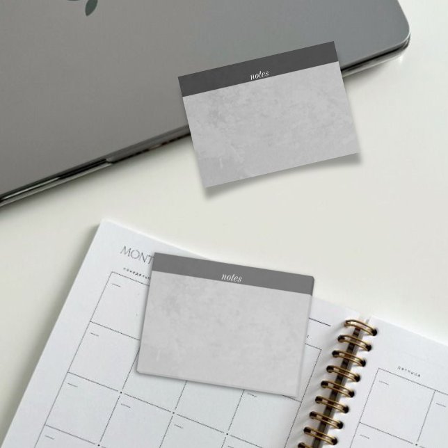 Post-it® "Notes" en gris minimal pour un usage personnel et (Créateur téléchargé)