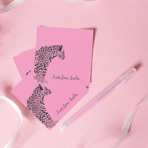 Post-it® Notes en jaguar rose personnalisées