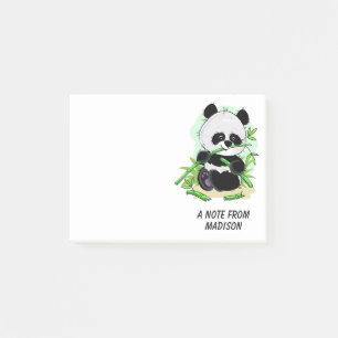 Post-it® Notes faites sur commande des textes de panda