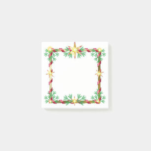Post-it® Notes Fêtes Étoile d'Or Couronne de Noël