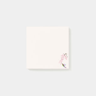 Post-It Notes Fleur de Sakura et Colibri