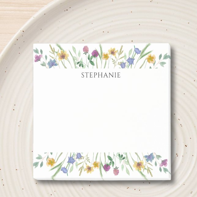 Post-it Notes Fleurs Sauvages Personnalisées (Créateur téléchargé)