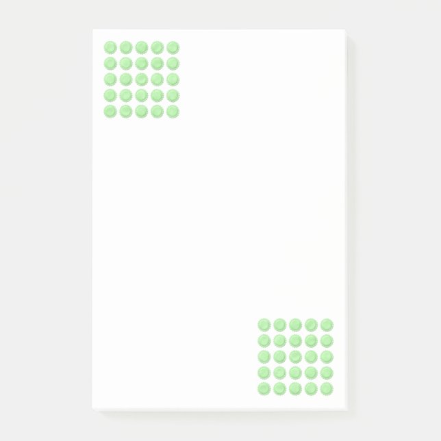 Post-it® Notes Fleurs vertes (Devant)