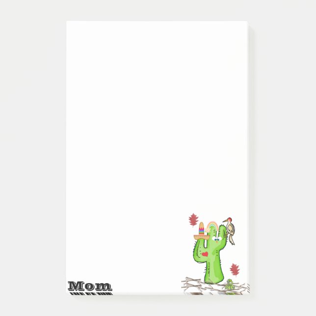 Post-it® Notes Floral Plante Mom Cactus (Devant)