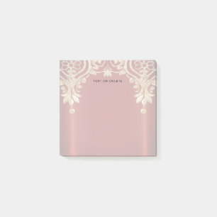 Post-it Notes Floral Rouge Or Moderne