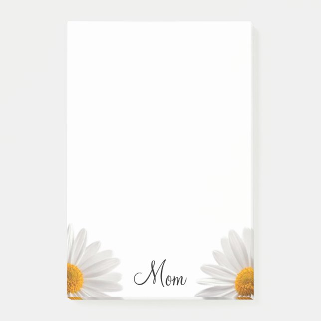Post-it Notes Floral White Daisy (Devant)