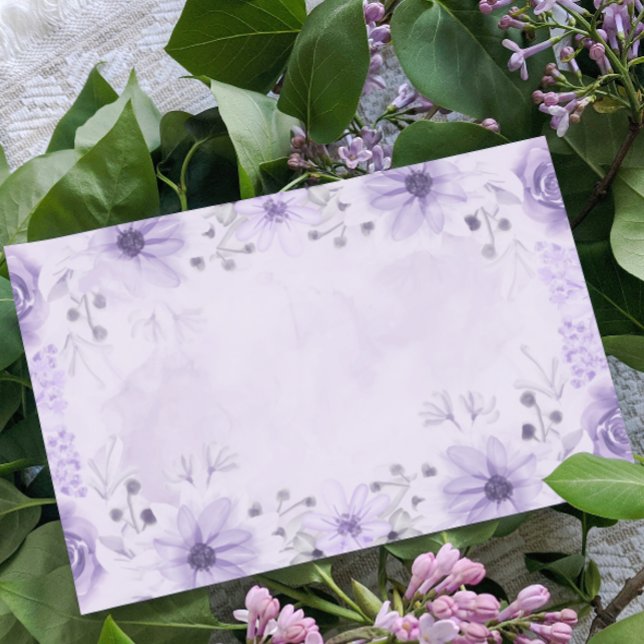 Post-it® Notes florales pourpres (Créateur téléchargé)