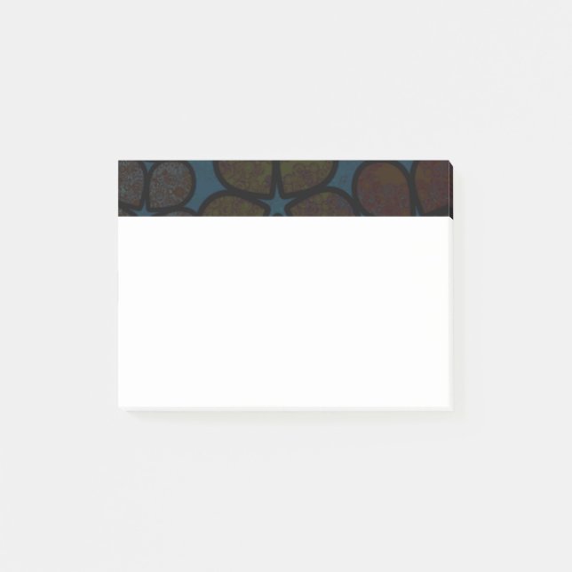 Post-It Notes Florales Texturées Modernes Multicol (Devant)