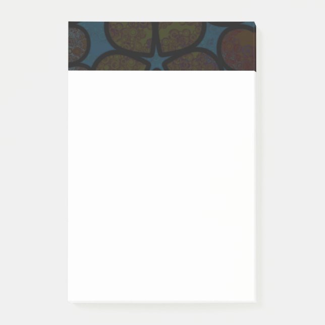 Post-It Notes Florales Texturées Modernes Multicol (Devant)