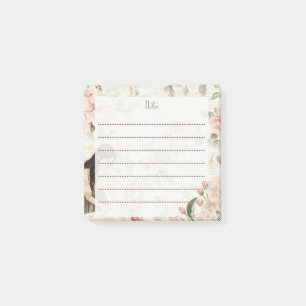 Post-it® Notes florales vintages avec silhouettes à âme