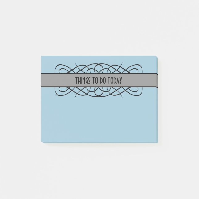 Post-it® Notes florissantes Grey Déco (Devant)