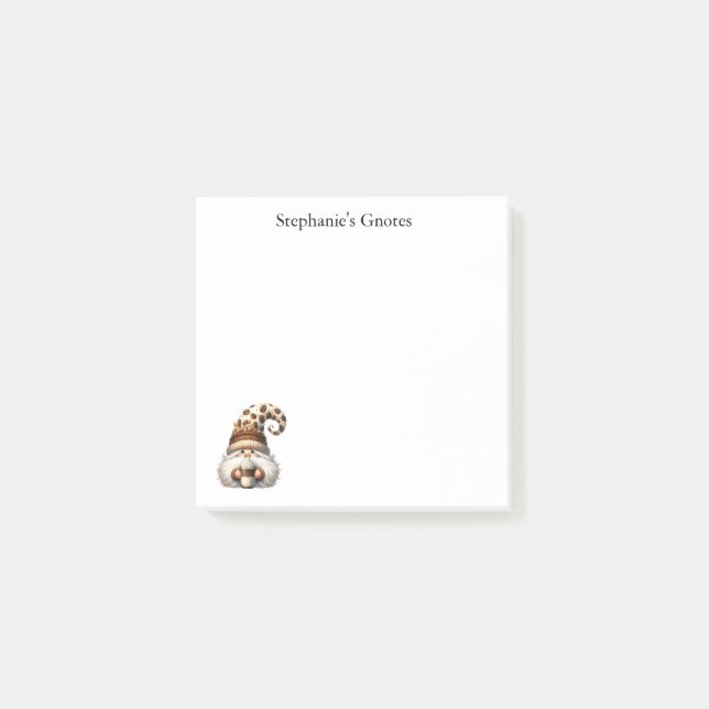 Post-It Notes Gnome Personnalisés (Devant)