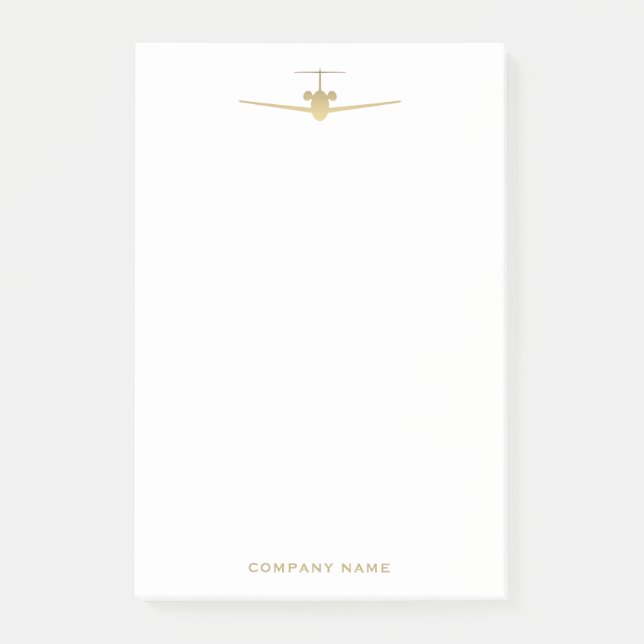 Post-it® Notes Gold Aviation (Devant)