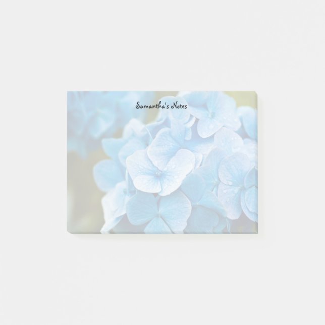 Post-it Notes Hortensia Bleu (Devant)