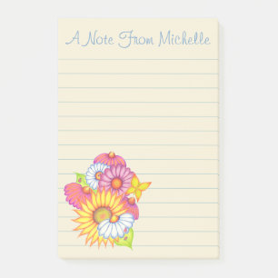 Post-it® Notes informatiques personnalisées pour les Fleurs