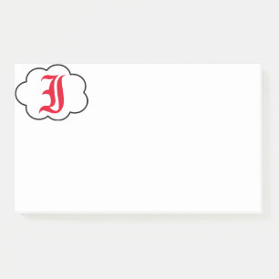 Post-it® Notes initiales du monogramme I