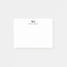 Post-It Notes Liste de Tâches Monogramme