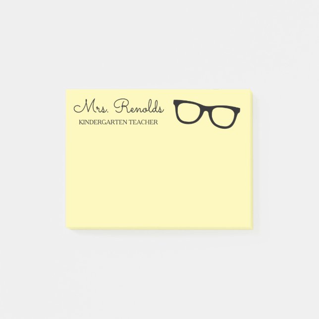 Post-it® Notes lunettes personnalisées pour enseig (Devant)