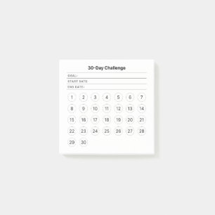 Post-it® Notes mensuelles postérieures à la mise en oeuvre 