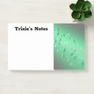Post-it® Notes musicales dans le vert lunaire