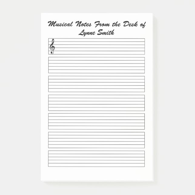 Post-it® Notes musicales liées (Devant)