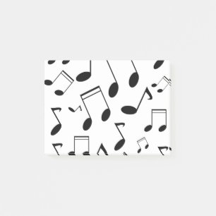 Post-it® Notes musicales noires