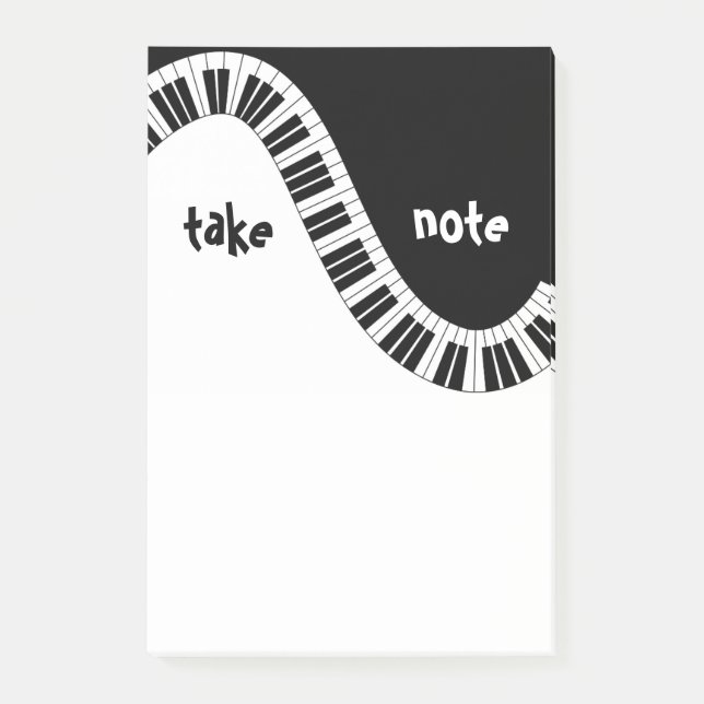 Post-it® Notes musicales Post-it "Take Note" (Devant)