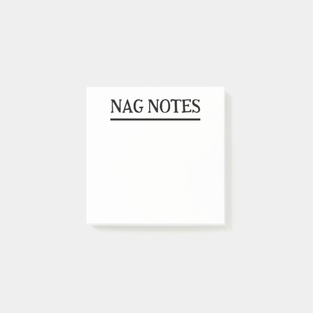 Post-it® Notes Nag Funny Notes (Devant)
