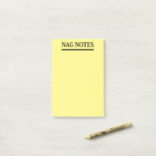 Post-it® Notes Nag Notes Funny Post-It