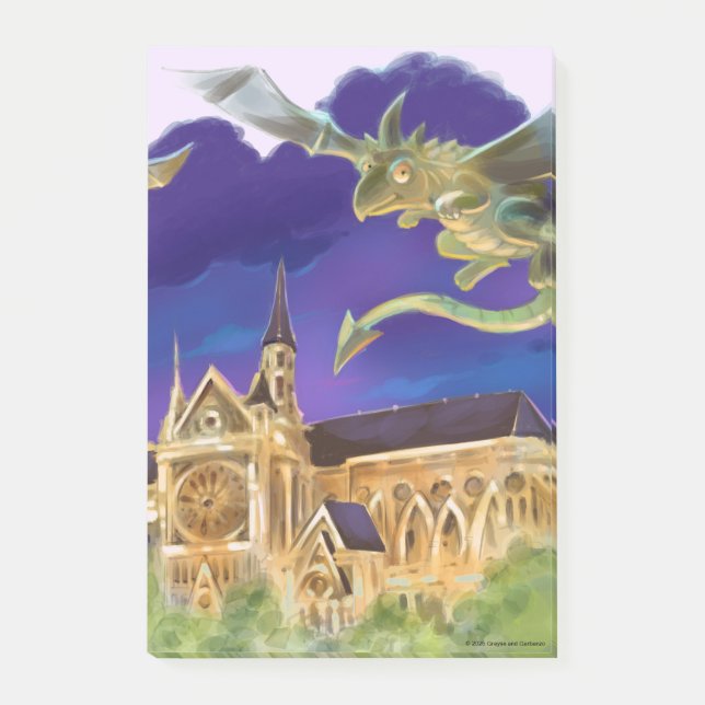 Post-it® Notes Notre Dame 4" x 6" (Devant)