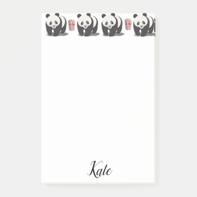 Post-it Notes Panda Popcorn (Devant)