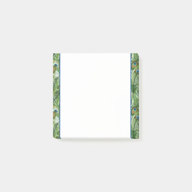 Post-it® Notes-Peacock Feathers Notes (Devant)