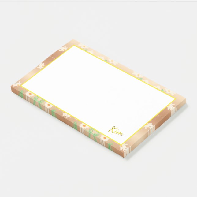 Post-it® Notes personnalisables pour Kim ou vous (Incliné)