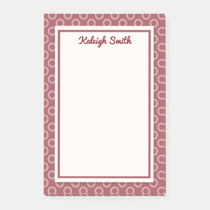 Post-it® Notes personnalisées de Pois de Maroon