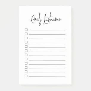 Post-it® Notes personnalisées de script simple moderne