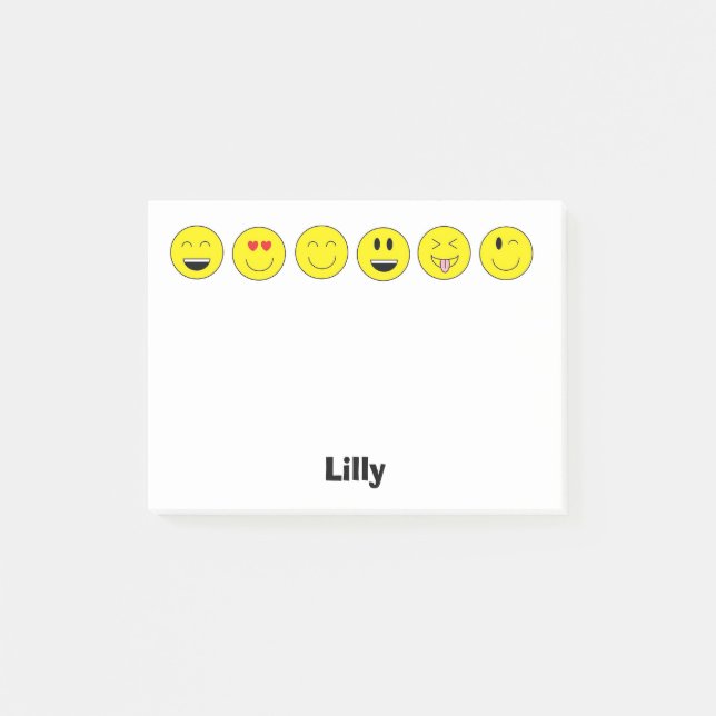 Post-it® Notes personnalisées d'Emojis (Devant)